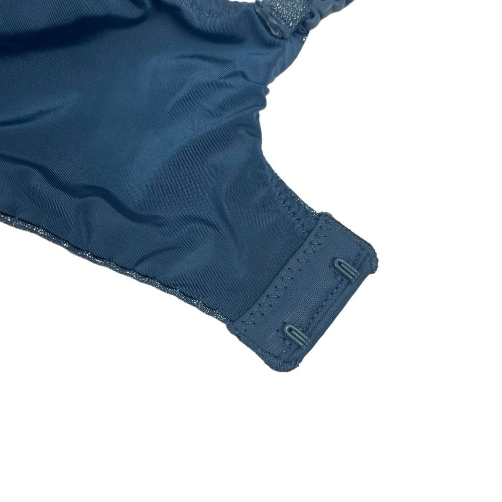 Victorias Secret Uplift Semi Demi Bra Underwire Padded Blue Metallic 32DDD - Picture 6 of 11
